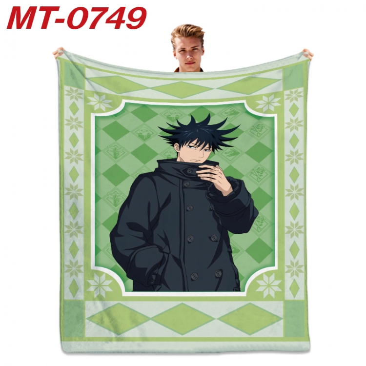 Jujutsu Kaisen Anime flannel blanket air conditioner quilt double-sided printing 100x135cm MT-0749