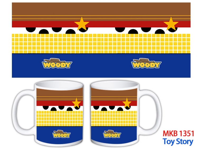 Toy Story Anime color printing ceramic mug cup price for 5 pcs MKB-1351