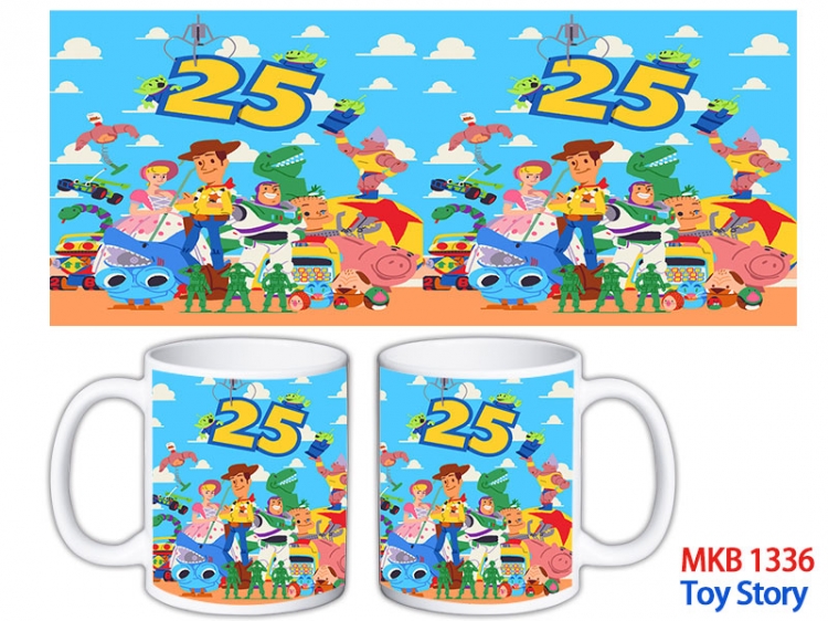 Toy Story Anime color printing ceramic mug cup price for 5 pcs  MKB-1336