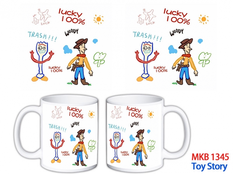 Toy Story Anime color printing ceramic mug cup price for 5 pcs MKB-1345