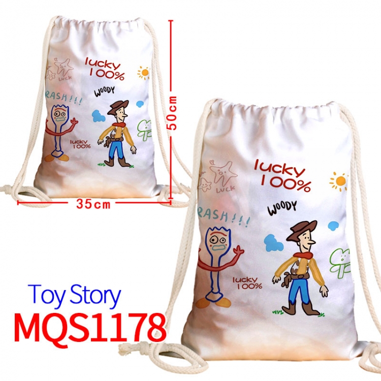 Toy Story Canvas drawstring pocket backpack 50x35cm  MQS-1178