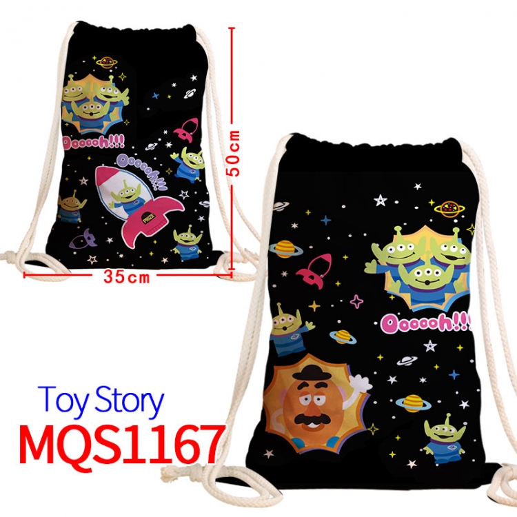 Toy Story Canvas drawstring pocket backpack 50x35cm  MQS-1167