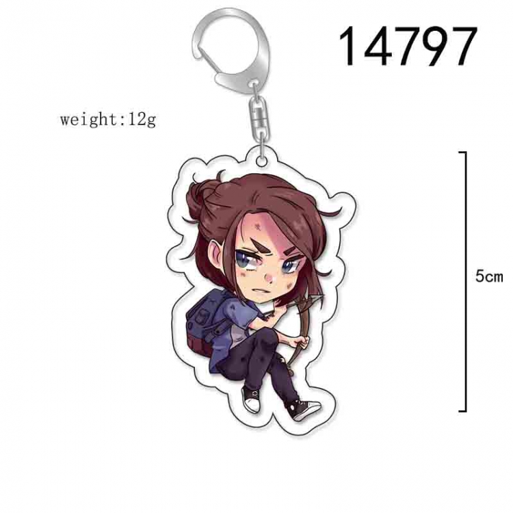 he Last of Us Anime Acrylic Keychain Charm price for 5 pcs 14797