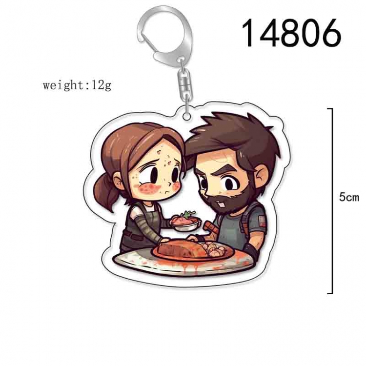 he Last of Us Anime Acrylic Keychain Charm price for 5 pcs 14806