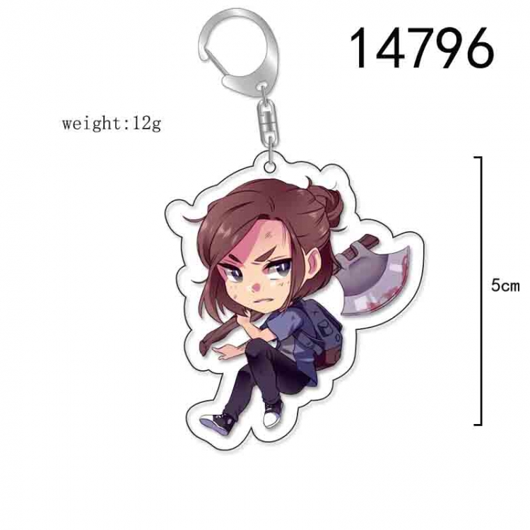 he Last of Us Anime Acrylic Keychain Charm price for 5 pcs 14796