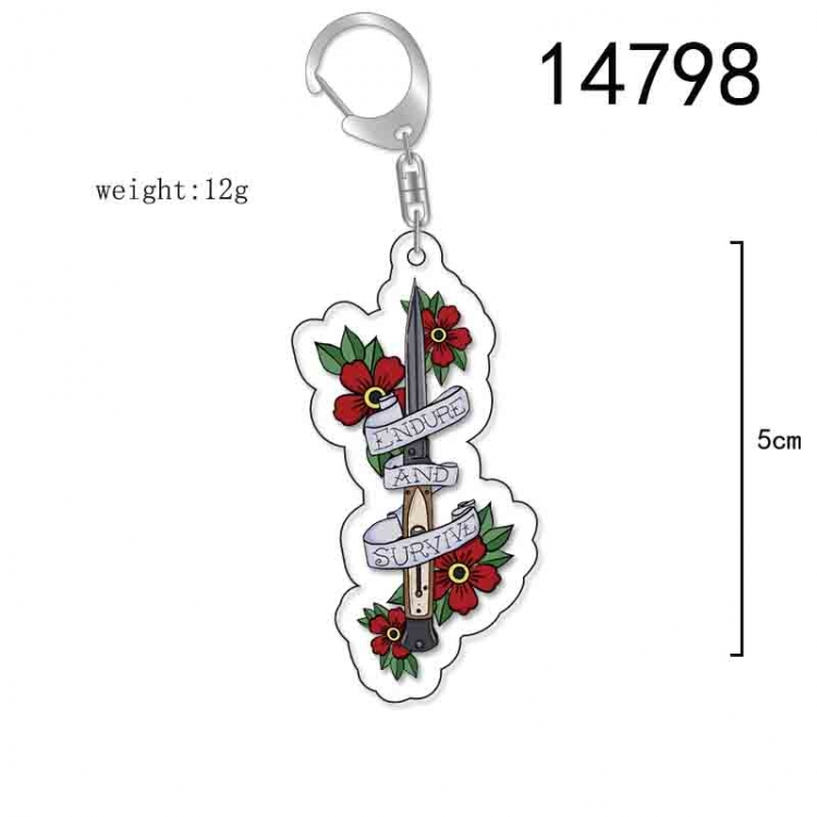 he Last of Us Anime Acrylic Keychain Charm price for 5 pcs 14798