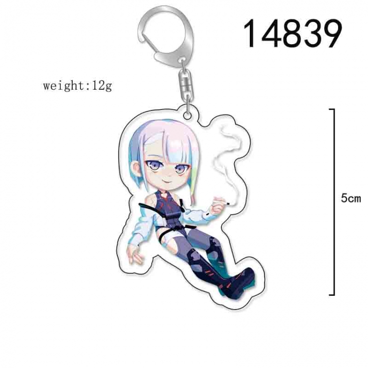 Cyberpunk Anime Acrylic Keychain Charm price for 5 pcs 14839