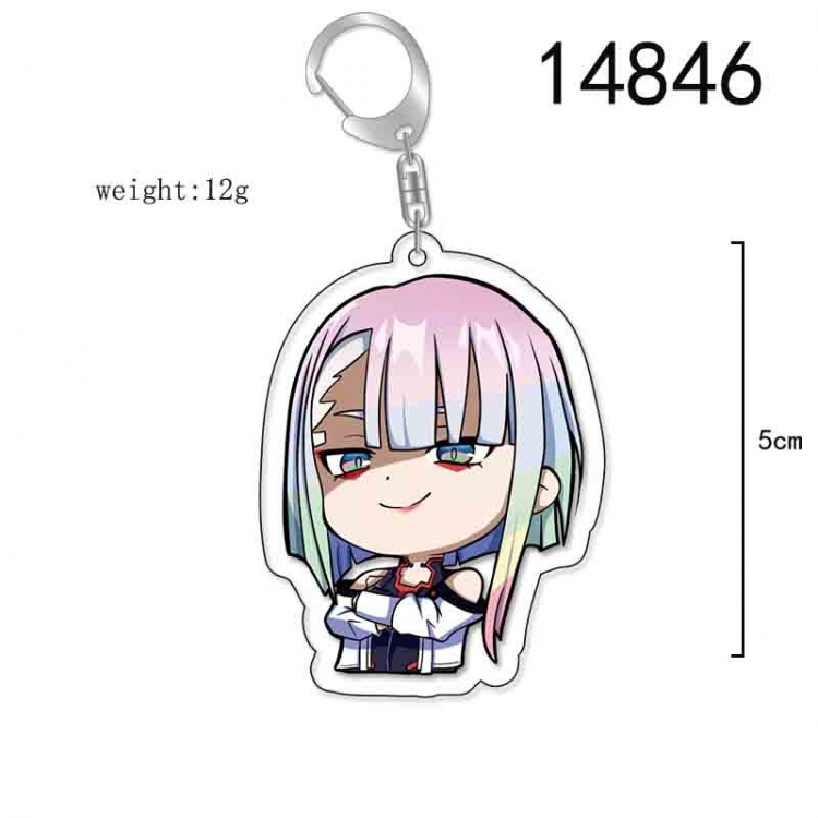 Cyberpunk Anime Acrylic Keychain Charm price for 5 pcs 14846