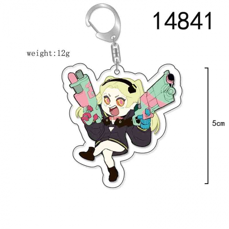 Cyberpunk Anime Acrylic Keychain Charm price for 5 pcs 14841