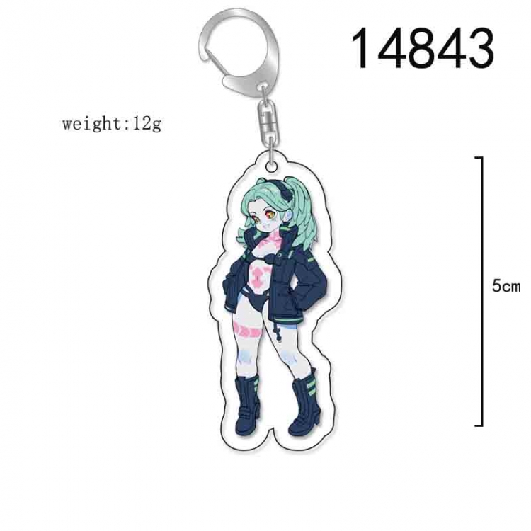 Cyberpunk Anime Acrylic Keychain Charm price for 5 pcs 14843