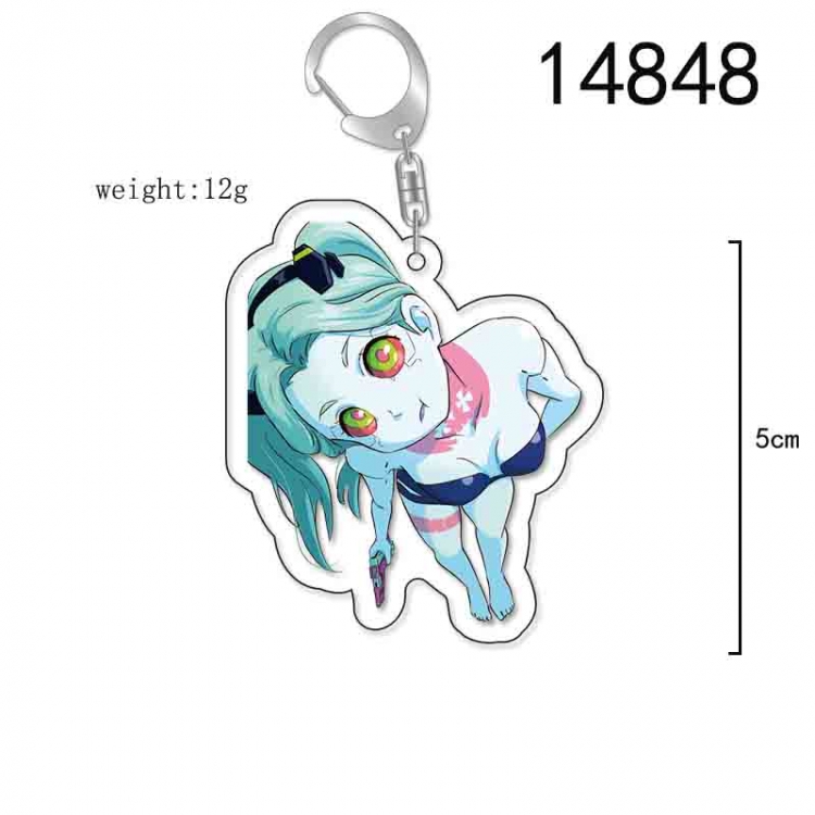 Cyberpunk Anime Acrylic Keychain Charm price for 5 pcs 14848