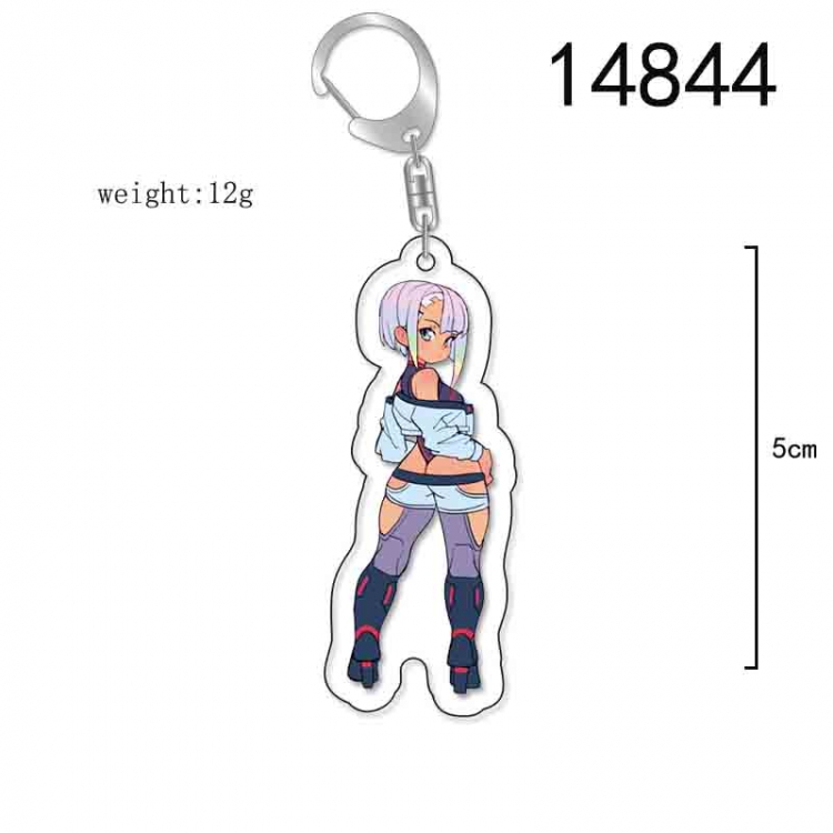 Cyberpunk Anime Acrylic Keychain Charm price for 5 pcs 14844