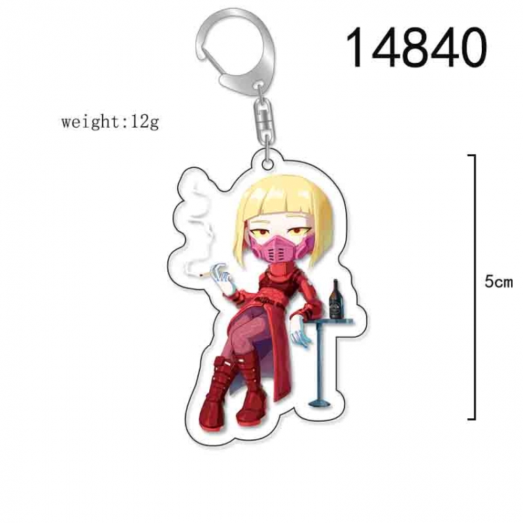 Cyberpunk Anime Acrylic Keychain Charm price for 5 pcs 14840