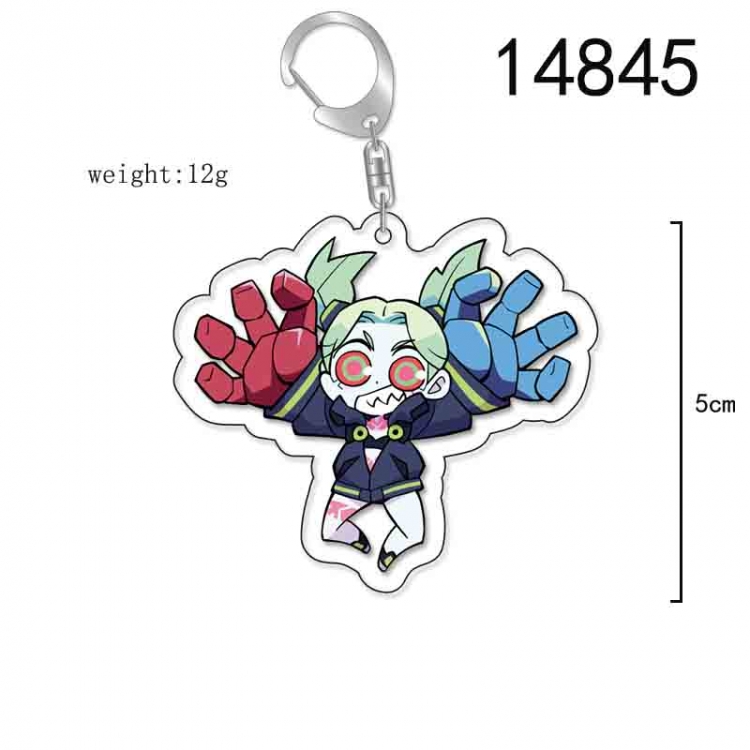 Cyberpunk Anime Acrylic Keychain Charm price for 5 pcs 14845