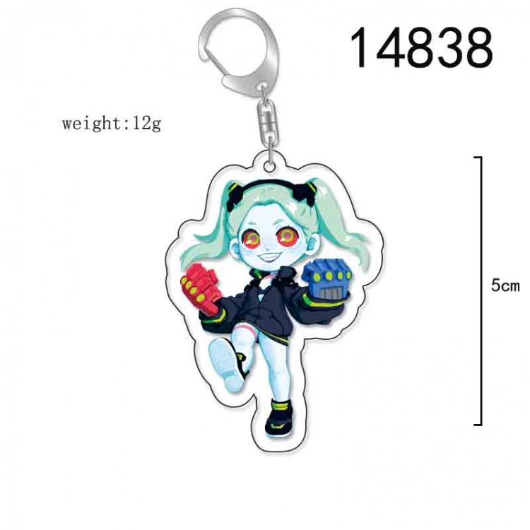 Cyberpunk Anime Acrylic Keychain Charm price for 5 pcs 14838