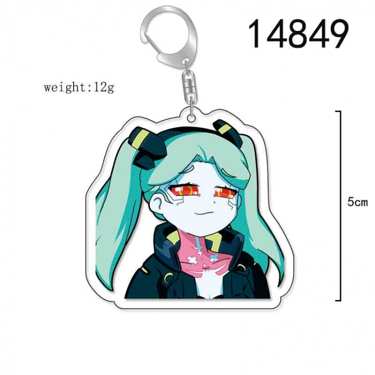 Cyberpunk Anime Acrylic Keychain Charm price for 5 pcs 14849