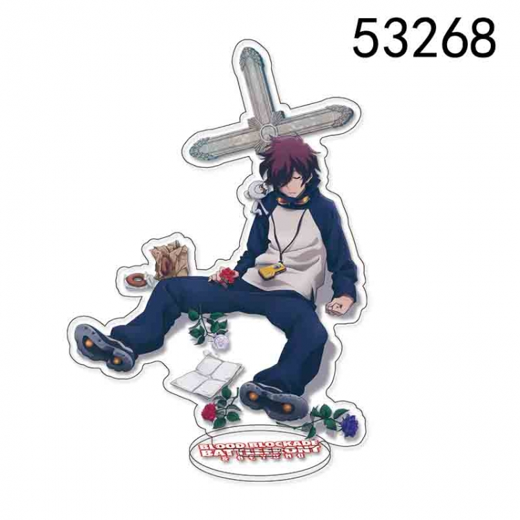 Kekkai Sensen Anime characters acrylic Standing Plates Keychain 15CM 53268