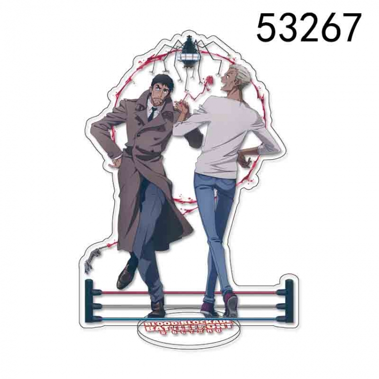 Kekkai Sensen Anime characters acrylic Standing Plates Keychain 15CM 53267