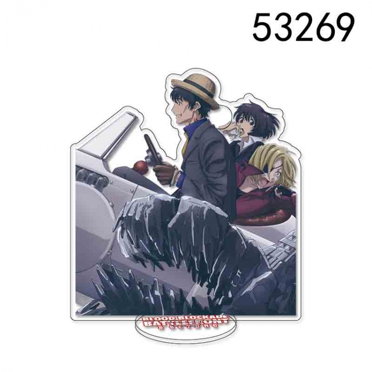 Kekkai Sensen Anime characters acrylic Standing Plates Keychain 15CM 53269