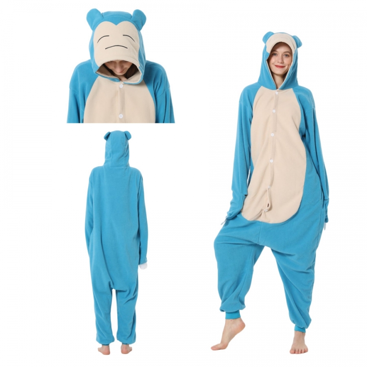 Pokemon COS performance suit one piece pajamas, fleece home suit  from  S to XL