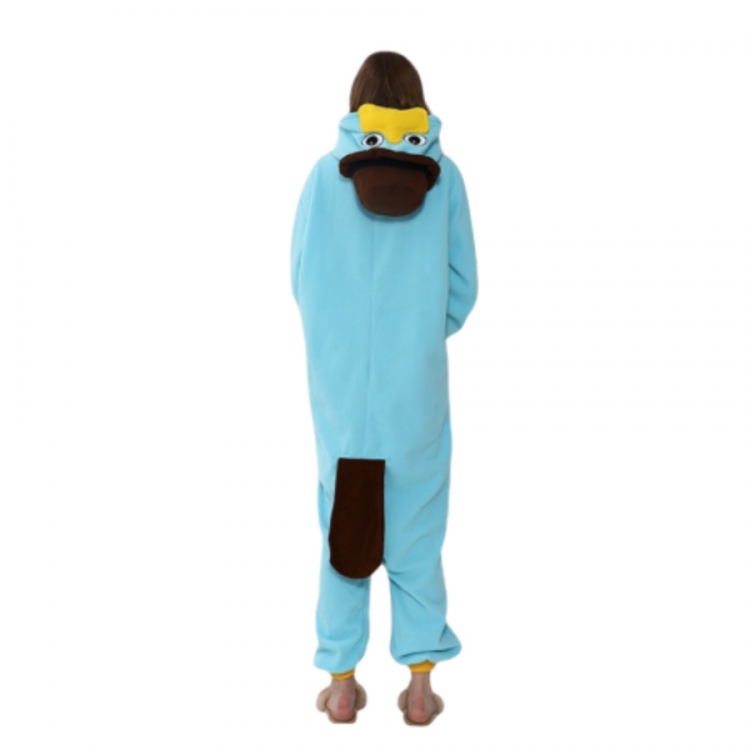 platypus Animal cartoon series COS performance suit, fleece one piece pajamas from S to XL