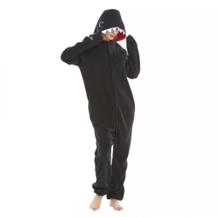 Black Shark Animal cartoon series COS performance suit, fleece one piece pajamas from S to XL