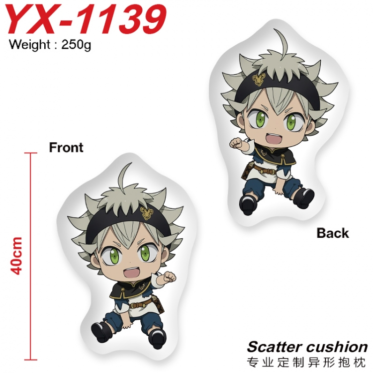 Black Clover Crystal plush shaped plush doll pillows and cushions 40CM  YX-1139