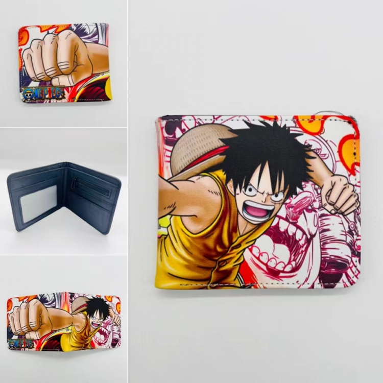 One Piece Full color Two fold short card case wallet 11X9.5CM