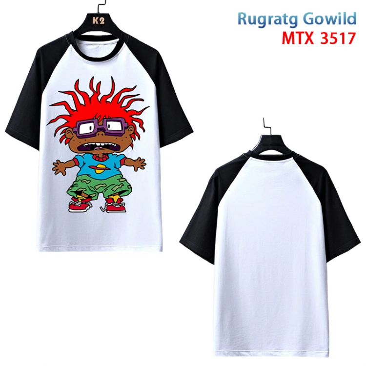 Rugratg Gowild Anime raglan sleeve cotton T-shirt from XS to 3XL MTX517