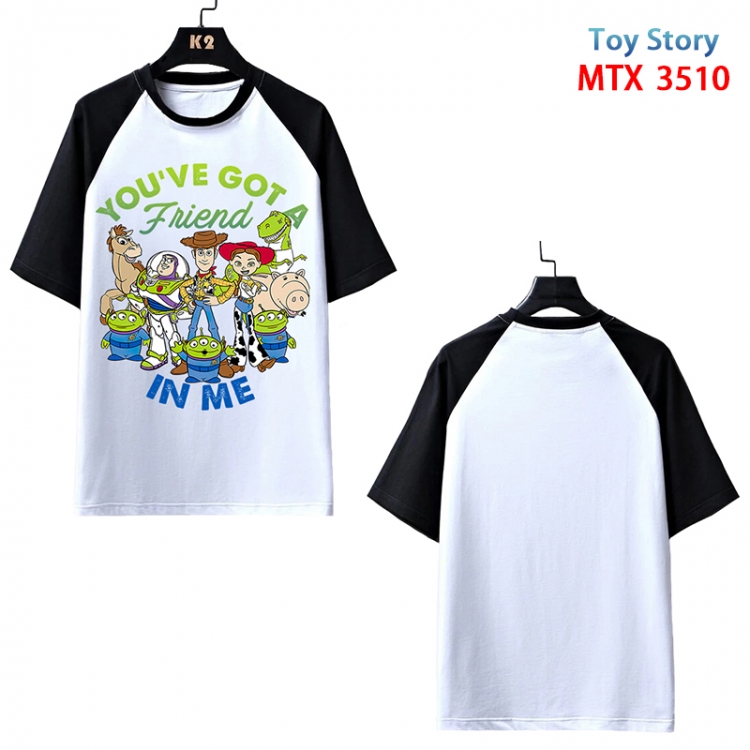 Toy Story Anime raglan sleeve cotton T-shirt from XS to 3XL MTX510