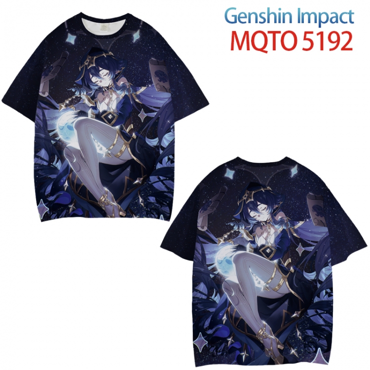 Genshin Impact Full color printed short sleeve T-shirt from XXS to 4XL MQTO5192