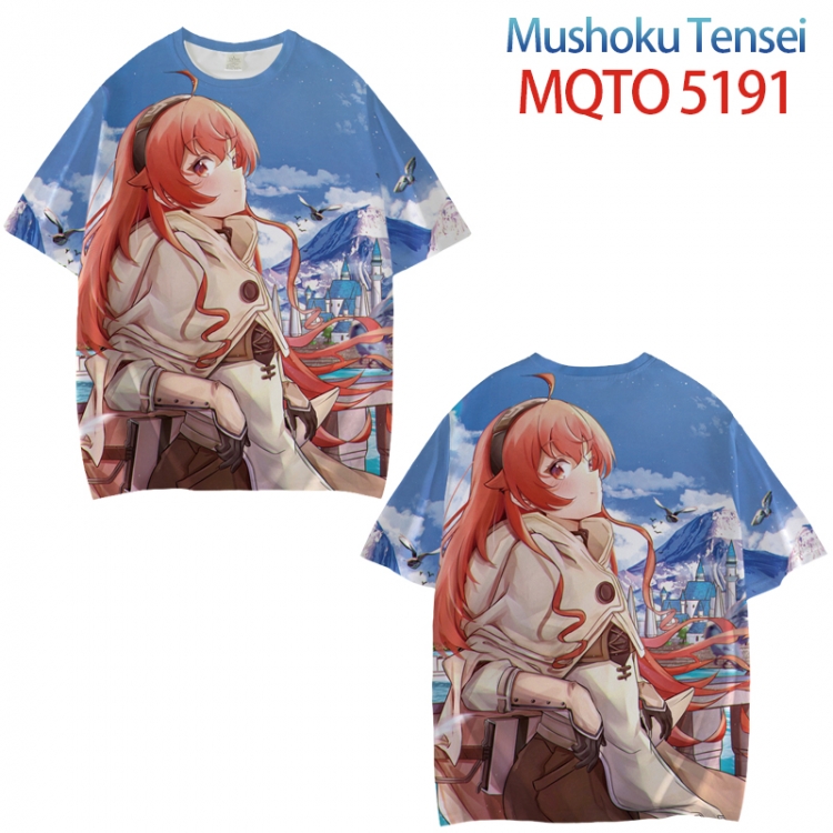 Mushoku Tensei Full color printed short sleeve T-shirt from XXS to 4XL MQTO5191