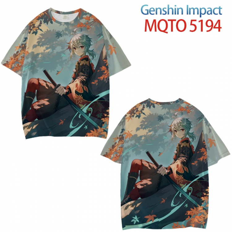 Genshin Impact Full color printed short sleeve T-shirt from XXS to 4XL MQTO5194