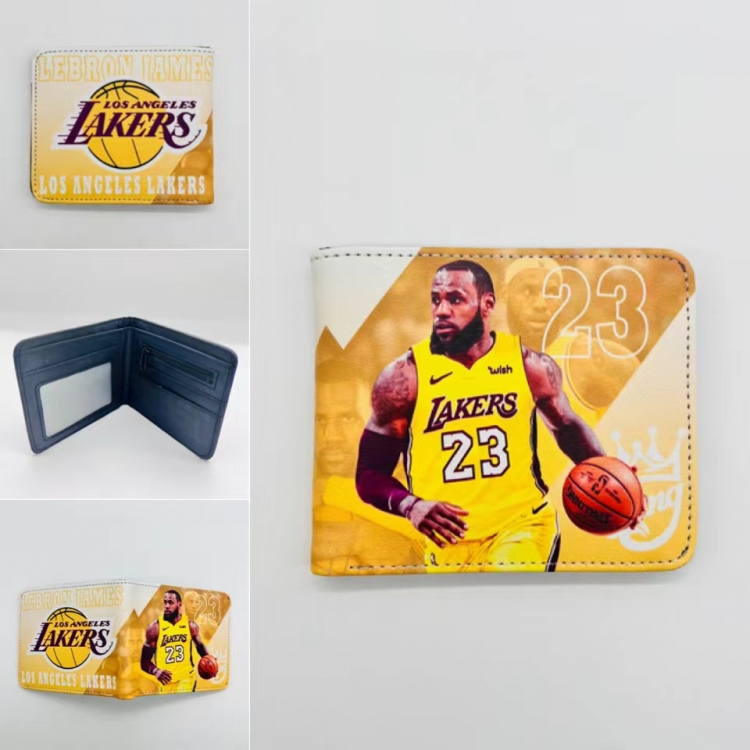 NBA Full color Two fold short card case wallet 11X9.5CM