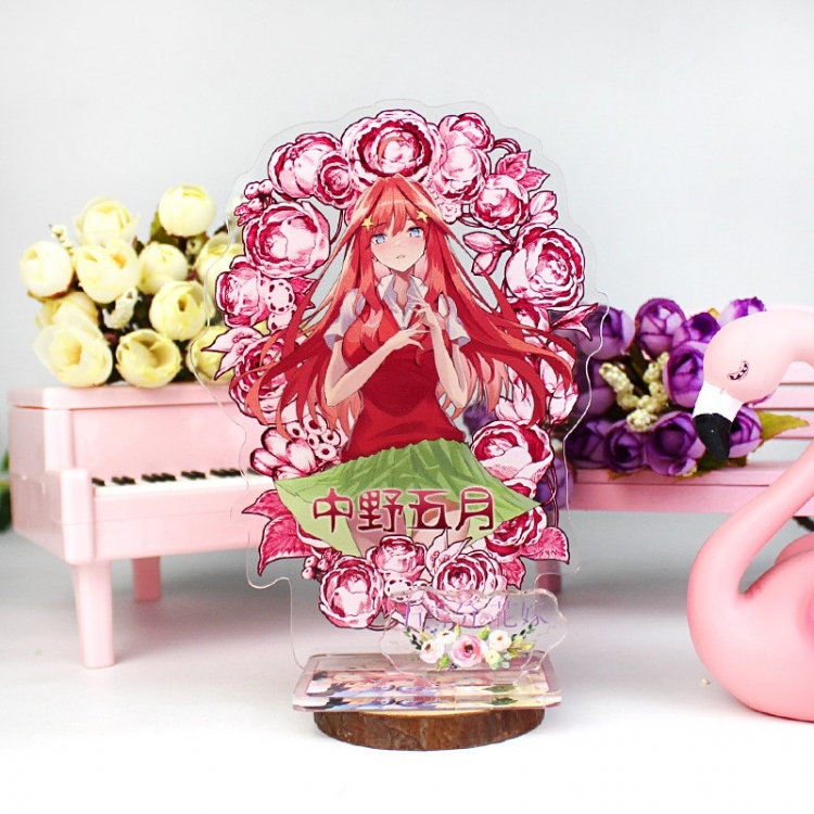 The Quintessential Quintuplets double plug Anime characters acrylic Standing Plates Keychain 16cm