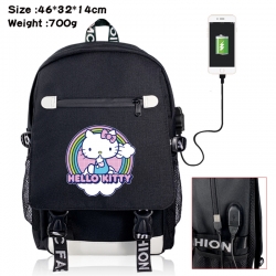 Sanrio canvas USB backpack car...