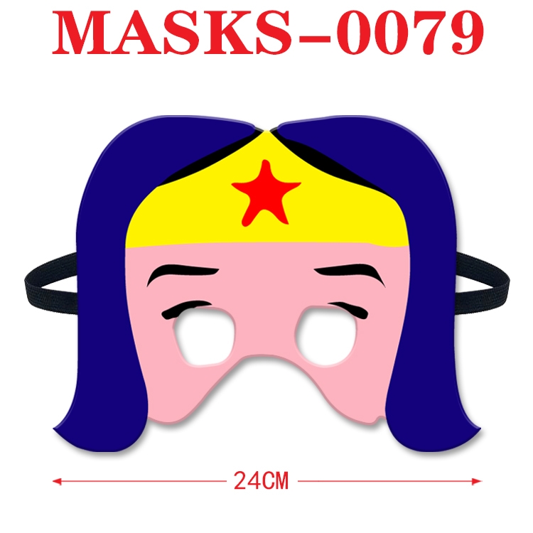 Superhero Anime cosplay felt funny mask 24cm with elastic adjustment size  MASKS-0079