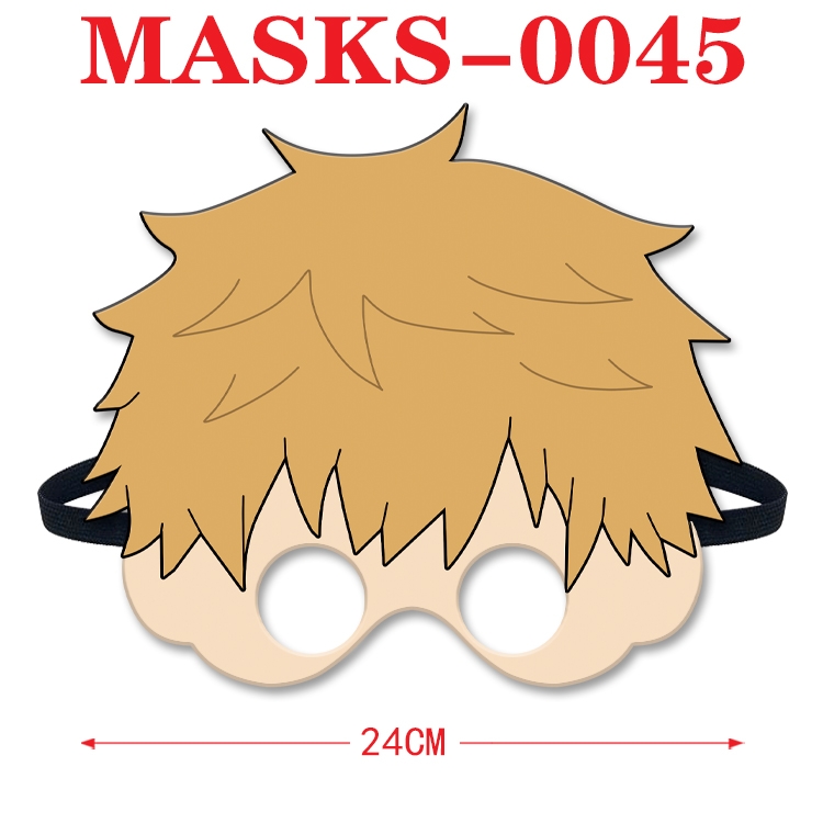 Chainsaw man Anime cosplay felt funny mask 24cm with elastic adjustment size MASKS-0045
