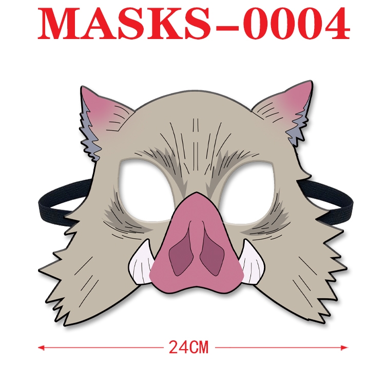 Demon Slayer Kimets Anime cosplay felt funny mask 24cm with elastic adjustment size MASKS-0004