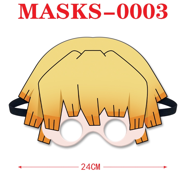 Demon Slayer Kimets Anime cosplay felt funny mask 24cm with elastic adjustment size  MASKS-0003