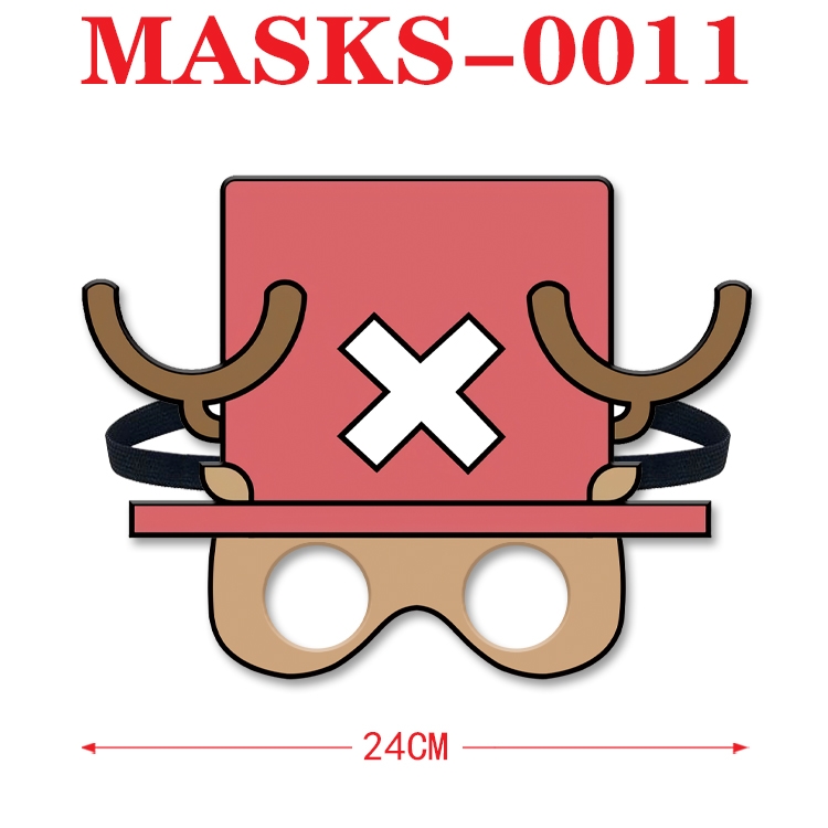 One Piece Anime cosplay felt funny mask 24cm with elastic adjustment size MASKS-0011