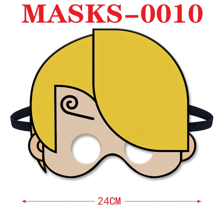 One Piece Anime cosplay felt funny mask 24cm with elastic adjustment size MASKS-0010