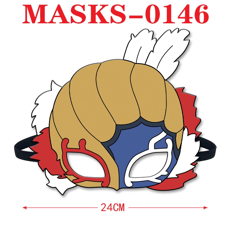 Black Clover Anime cosplay felt funny mask 24cm with elastic adjustment size MASKS-0146