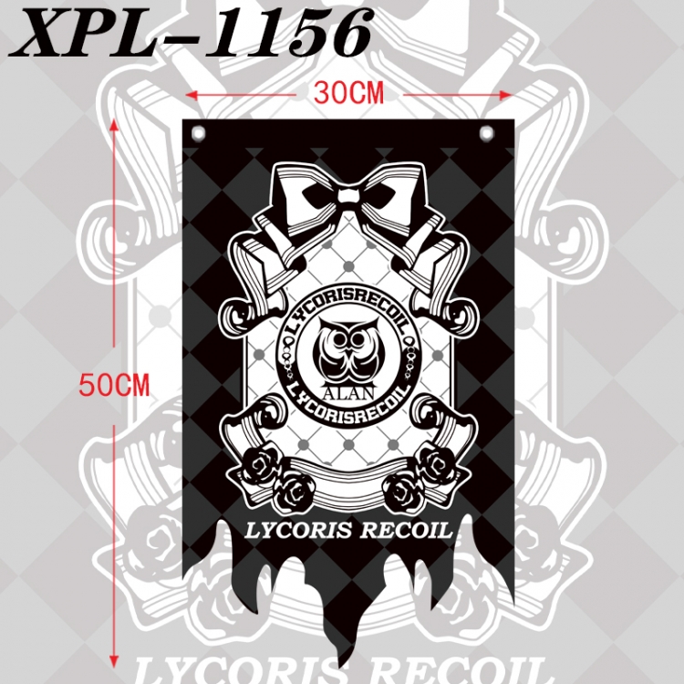 Lycoris Recoil Anime Alien Retro Flag Prop 30X50cm  XPL-1156