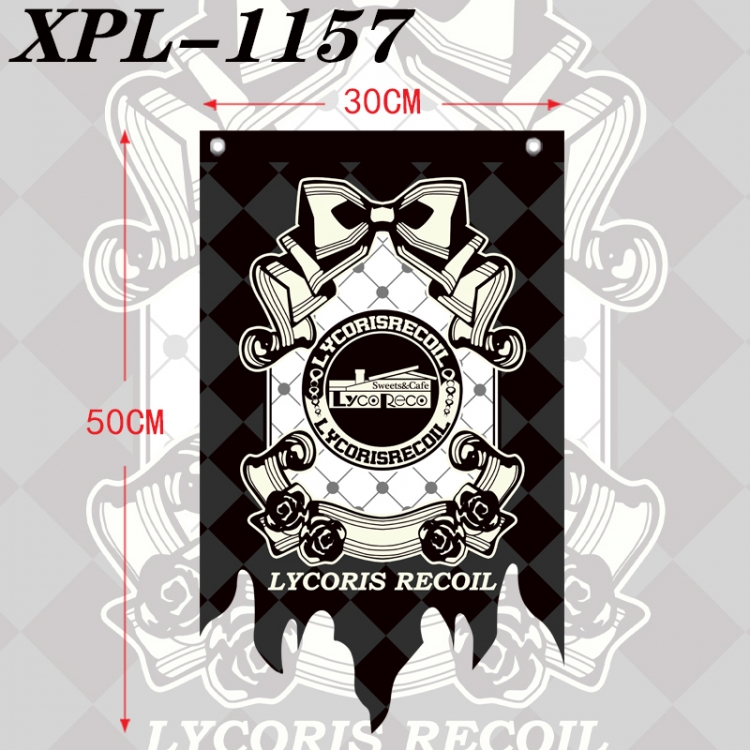 Lycoris Recoil Anime Alien Retro Flag Prop 30X50cm  XPL-1157