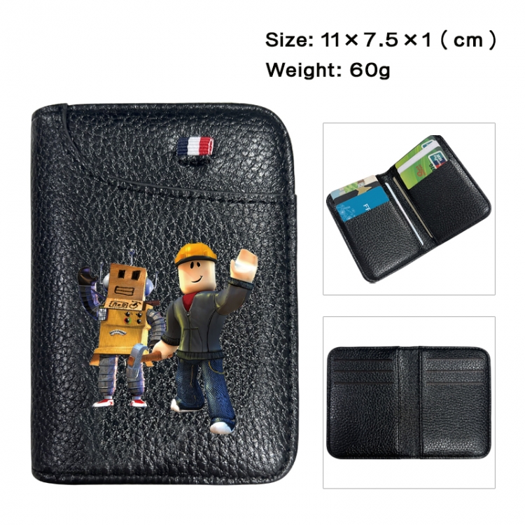 Roblox Anime PU Half Fold Wallet Card Bag 11X7.5X1cm 60G