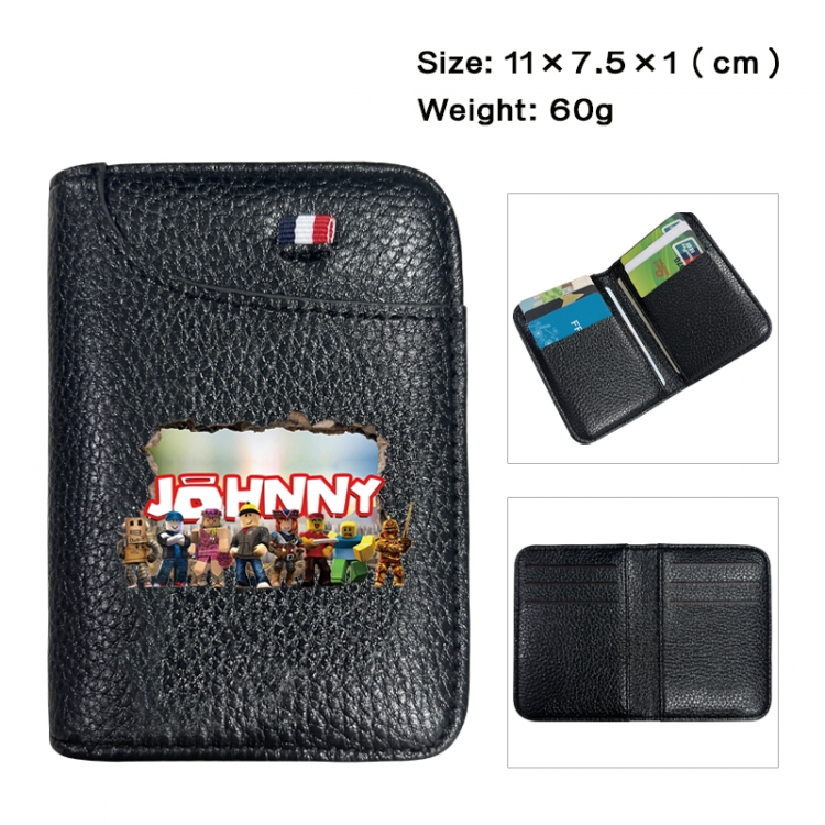 Roblox Anime PU Half Fold Wallet Card Bag 11X7.5X1cm 60G