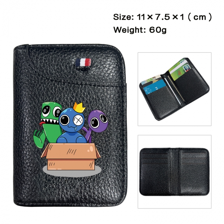 Rainbow Friend Anime PU Half Fold Wallet Card Bag 11X7.5X1cm 60G