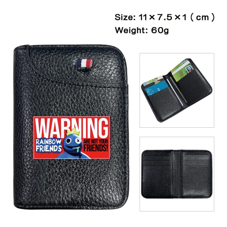 Rainbow Friend Anime PU Half Fold Wallet Card Bag 11X7.5X1cm 60G