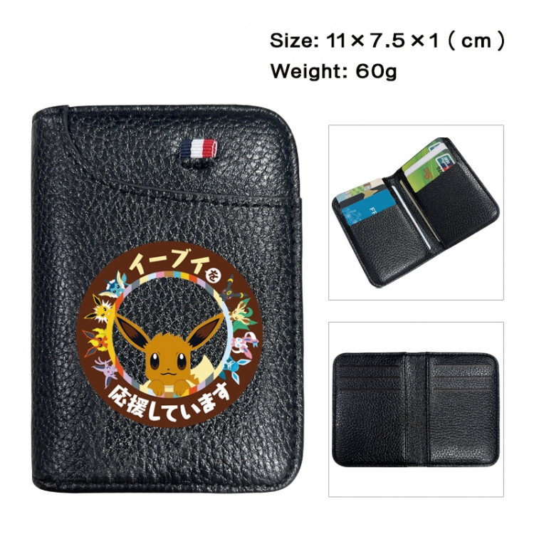 Pokemon Anime PU Half Fold Wallet Card Bag 11X7.5X1cm 60G